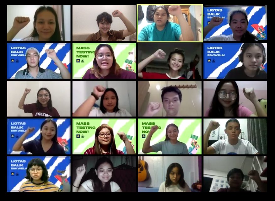 PSMalate's tweet photo. Pagpupugay sa mga benildyanong naka-isa sa ating #FroshDayFight online rally! Kaya naman tuloy tuloy ang panawagan natin para sa karapatan, trabaho at kabuhayan ng mamamayan!
#JoinKabataanCsb
#JoinPandaySiningCSB https://t.co/fhos1h54Ik
