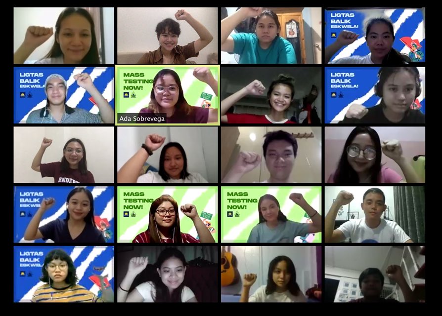 PSMalate's tweet photo. Pagpupugay sa mga benildyanong naka-isa sa ating #FroshDayFight online rally! Kaya naman tuloy tuloy ang panawagan natin para sa karapatan, trabaho at kabuhayan ng mamamayan!
#JoinKabataanCsb
#JoinPandaySiningCSB https://t.co/fhos1h54Ik
