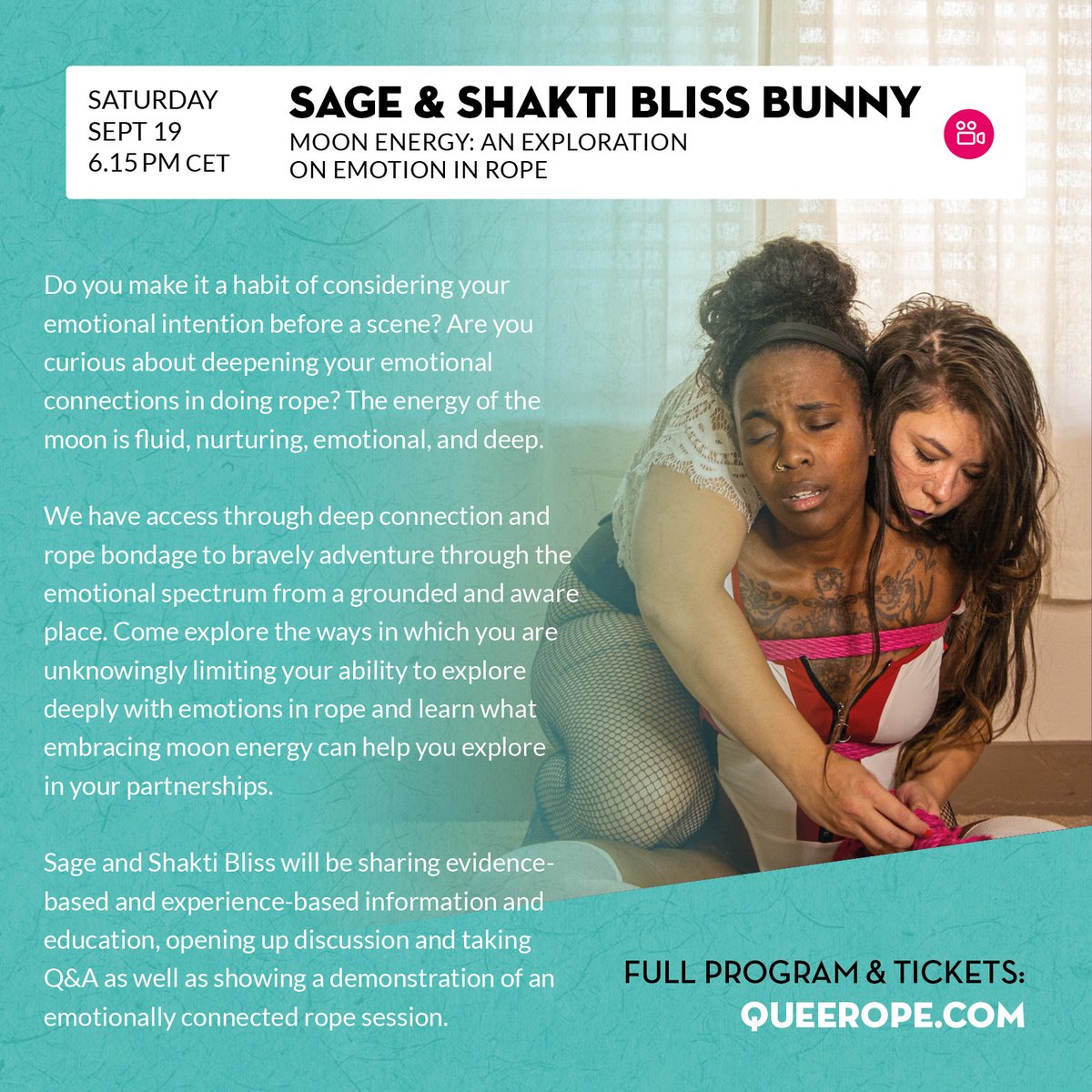 KaradaHouse_'s tweet photo. What can we do on a rainy Saturday...
Queerope, 16th-20th of September, Online
https://t.co/JBXZPr17Mj
#shibari #queerope #queerope2020 #queeropeonline #queerclass #queerevent #karadahouse #karadahouseonline #onlineeducation #onlineclass https://t.co/C7k4T5YTQA