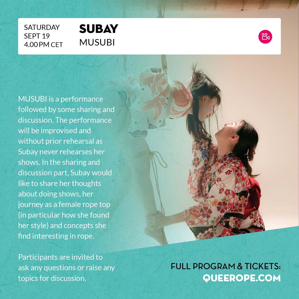 KaradaHouse_'s tweet photo. What can we do on a rainy Saturday...
Queerope, 16th-20th of September, Online
https://t.co/JBXZPr17Mj
#shibari #queerope #queerope2020 #queeropeonline #queerclass #queerevent #karadahouse #karadahouseonline #onlineeducation #onlineclass https://t.co/C7k4T5YTQA