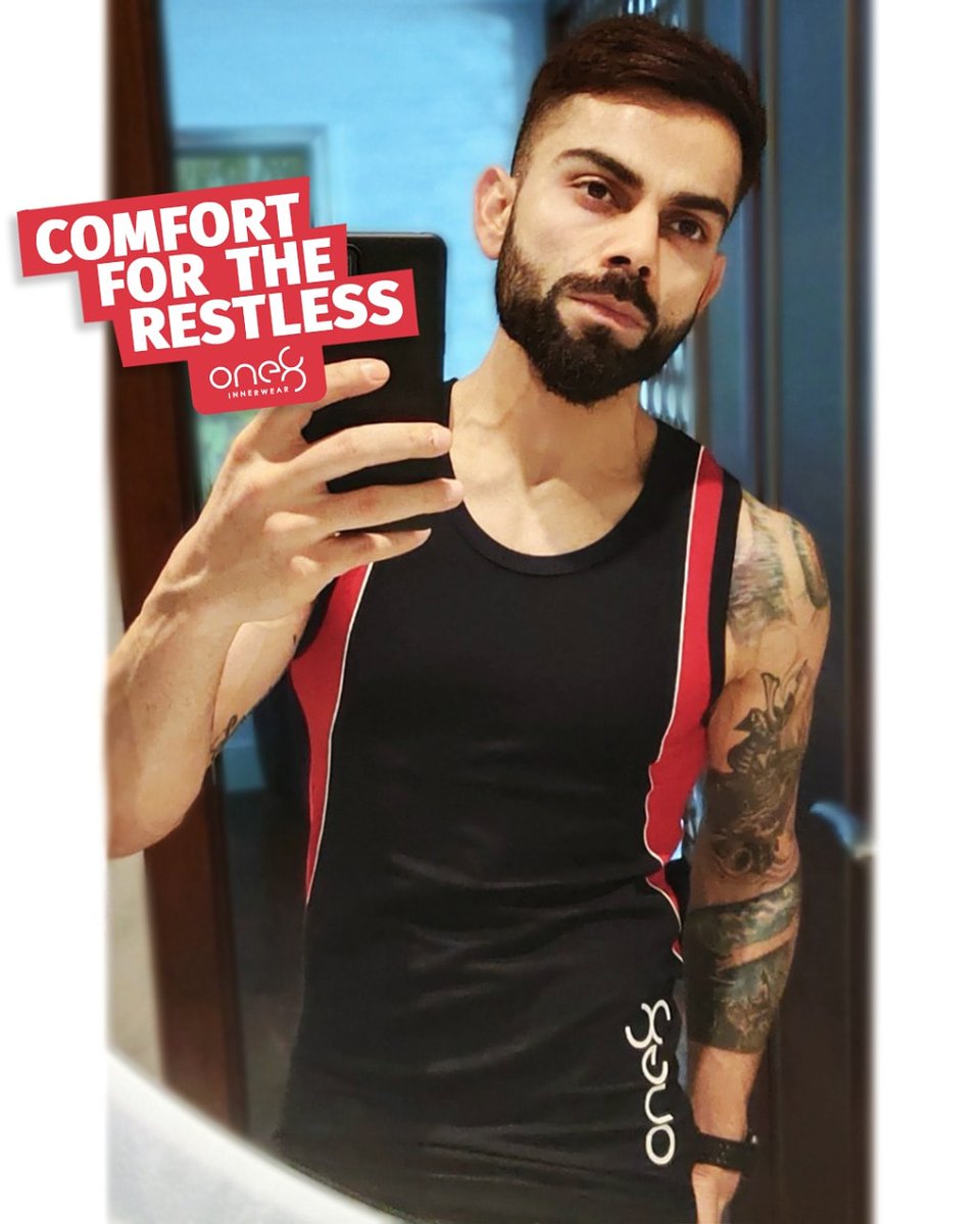 imVkohli's tweet photo. Off to a great start with #one8Innerwear 💪

Check the entire collection here. 
https://t.co/exdqMqITXY

@one8world #one8 https://t.co/EZZ5VvZCNH