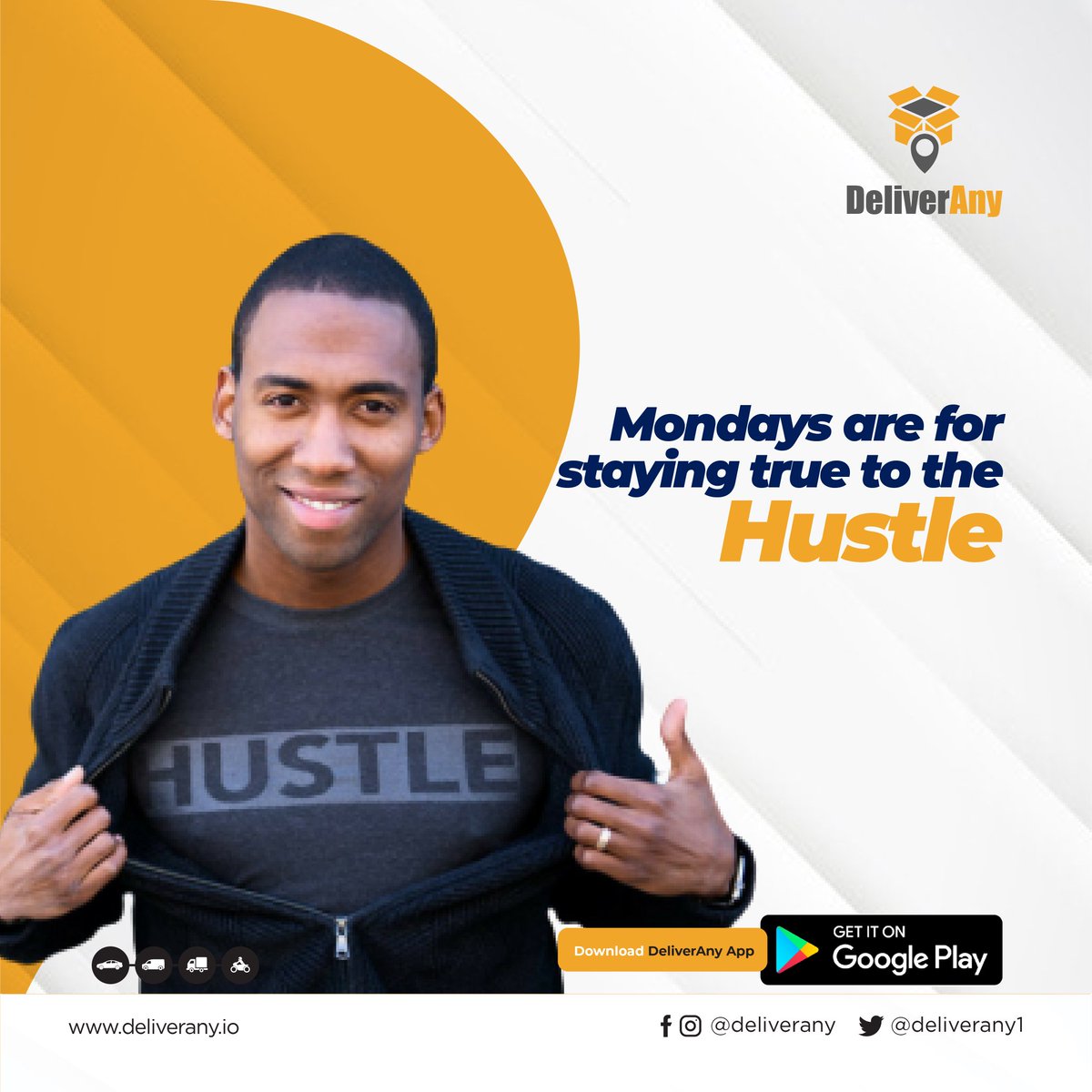 Deliverany1's tweet photo. As long as you are still alive, never stop setting new goals and targets for yourself.

This is the test of your growth.

Mondays are for staying true to the hustle; we wish you a productive week.

#Mondays #mondaymotivation #mondaythoughts #MondayMorning #hustle #deliverany https://t.co/rdx4b1Trbb