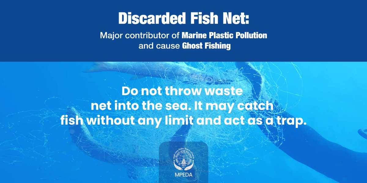 MPEDACOCHIN's tweet photo. Dispose the discarded fish net in the right manner! Do not throw them in the sea! 
Discarded Fish Net are hazardous to the marine life. It is a major contributor of marine plastic pollution and it also causes ghost fishing. 
@KSSrinivasIAS @EICTWEET @DoC_GoI
#FishNet #ProtectSea https://t.co/yY2gKD0ZlA