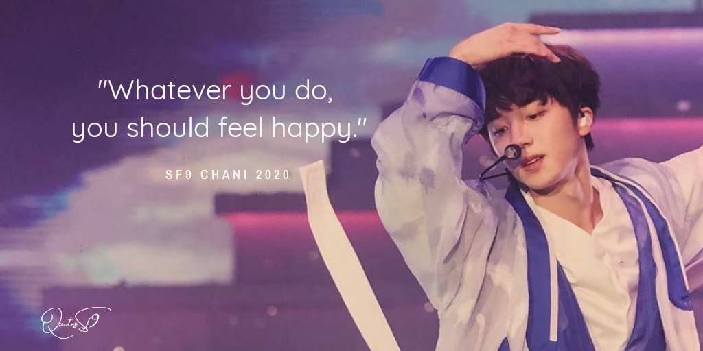 QuotesSf9's tweet photo. [REPOST] 
😇: "Happiness is the most important thing in my life. 
Whatever you do, you should feel happy."

-#CHANI, Harper Bazaar Interview, 2020
#SF9 @SF9official https://t.co/xFqAPHq5Fi
