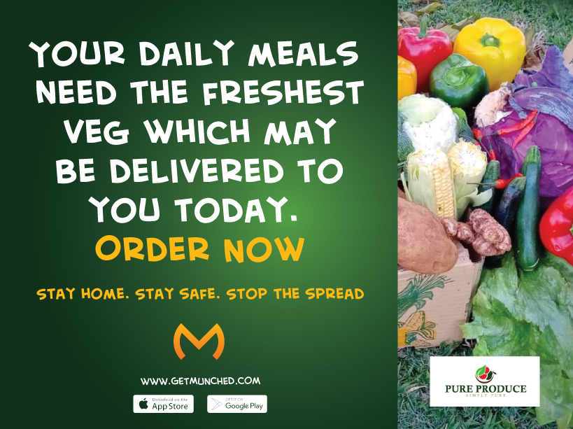 munchzimbabwe's tweet photo. Live a healthy lifestyle with fresh veg from Pure Produce delivered to your location any day of the week. It's also the freshest way to start the week.
Place your order here ππ https://t.co/fTbMgRprus #GetMunched https://t.co/D9zng0L4yj