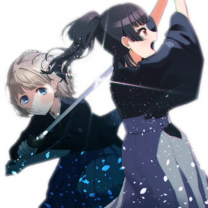 黛冬優子と芹沢あさひによる真剣での日本剣道形のイラストのご依頼いただきました!
私の一番大好きな七本目を描けて幸せ…! 