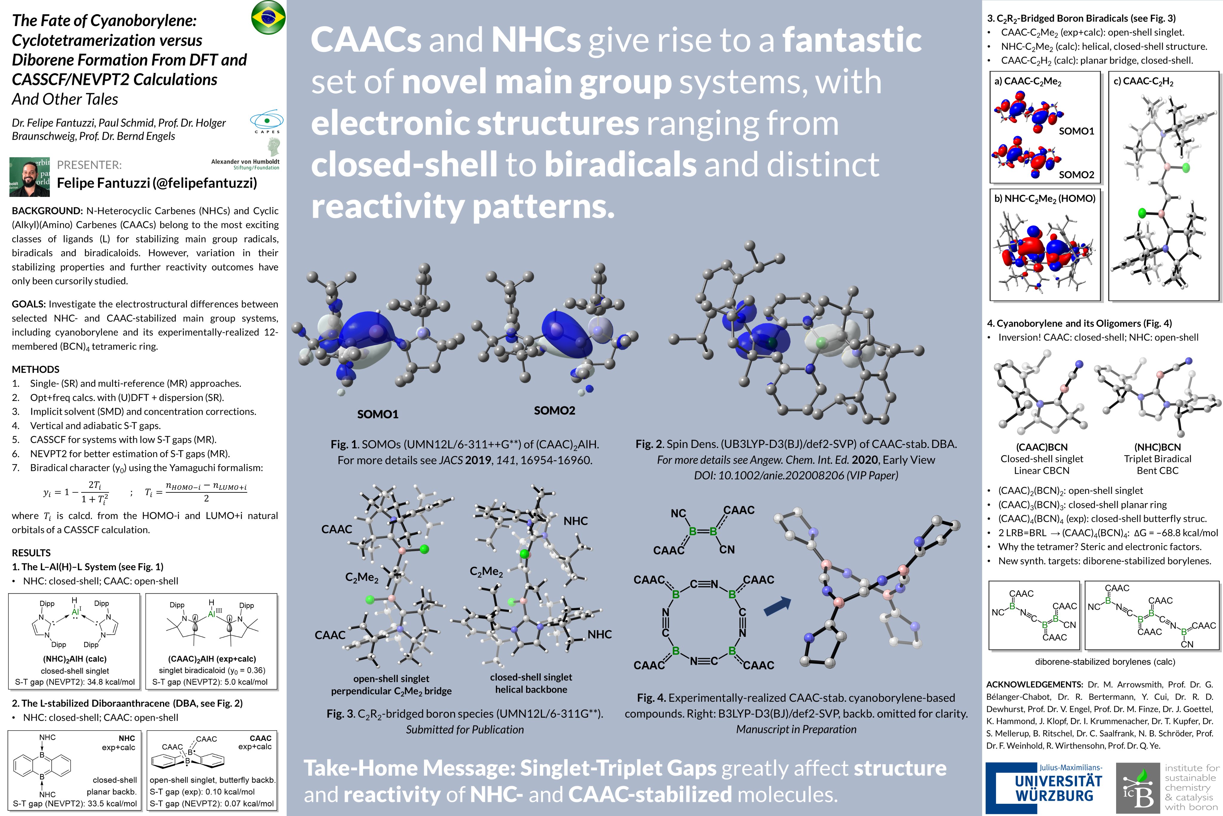 Felipe Fantuzzi Hi Latinxchem This Is My Work The Fate Of Cyanoborylene Cyclotetramerization Versus Diborene Formation From Dft And Casscf Nevpt2 Calculations And Other Tales For More Information Just Follow