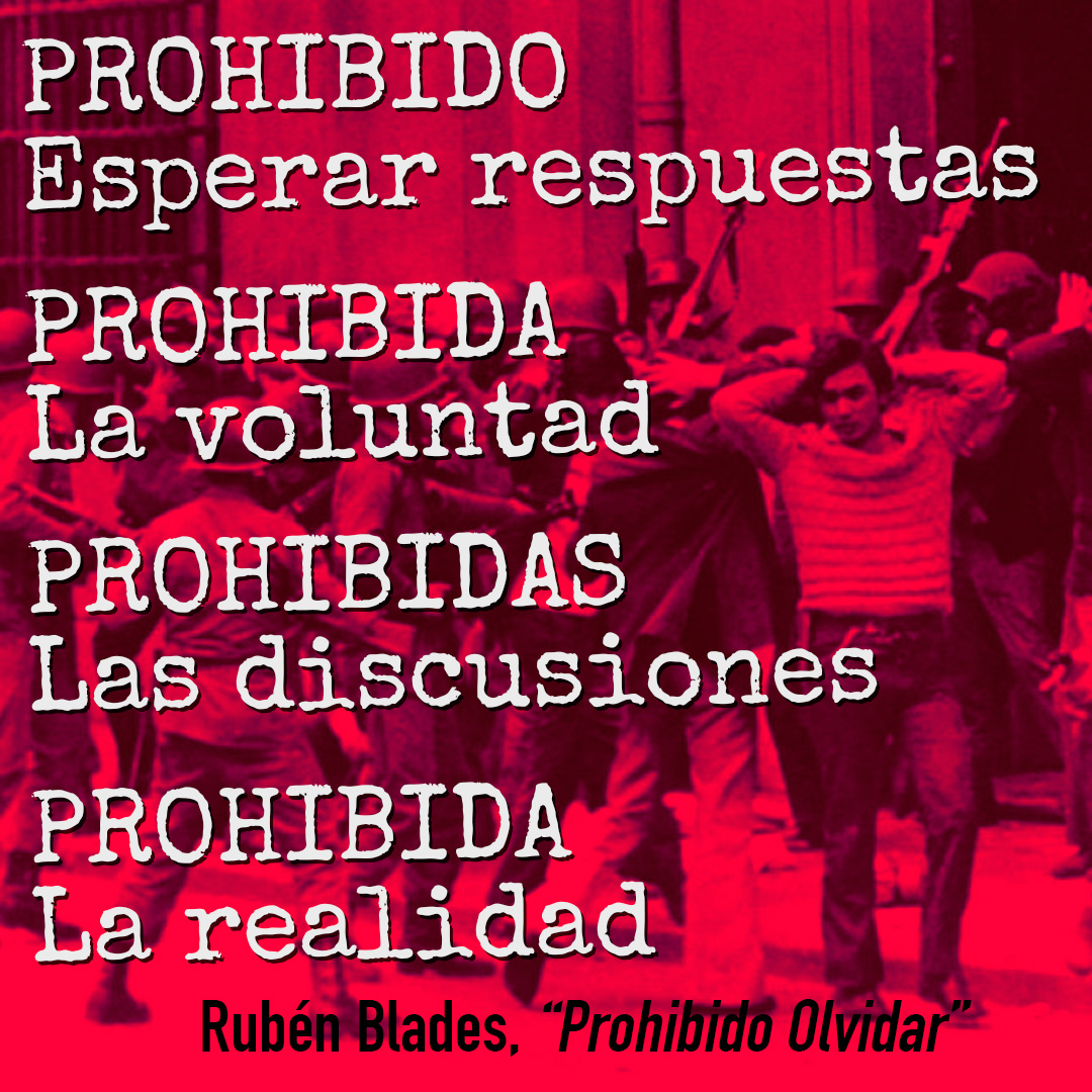 #PROHIBIDOOLVIDAR Esta semana se conmemora otro aniversario del golpe de Estado que instaló una dictadura militar larga y sangrienta. En los 70's y 80's, Latinoamérica fue víctima de dictaduras militares instaladas por la CIA en todo el continente.
#golpemilitar #dictaduramilitar