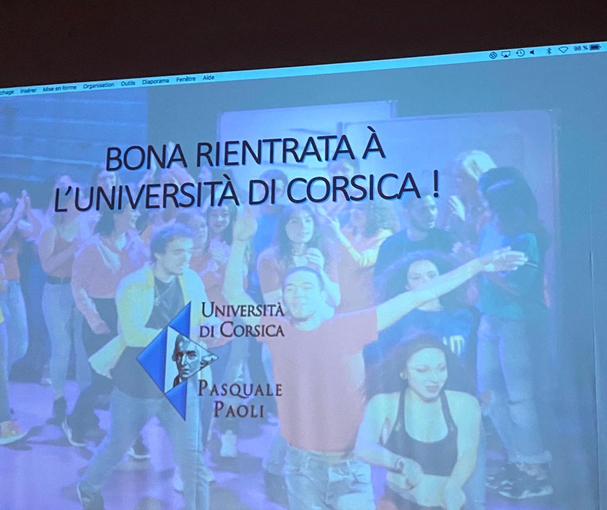 DaviaBenedetti's tweet photo. 💯C’est la rentrée en Arts du Spectacle à l’@UnivCorse #Fllashs
Cusì felici di pudè ritruvavvi! https://t.co/SkbPs3sj9U