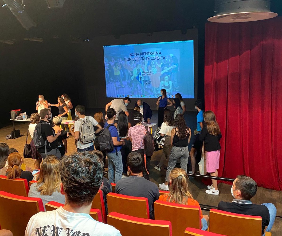 DaviaBenedetti's tweet photo. 💯C’est la rentrée en Arts du Spectacle à l’@UnivCorse #Fllashs
Cusì felici di pudè ritruvavvi! https://t.co/SkbPs3sj9U