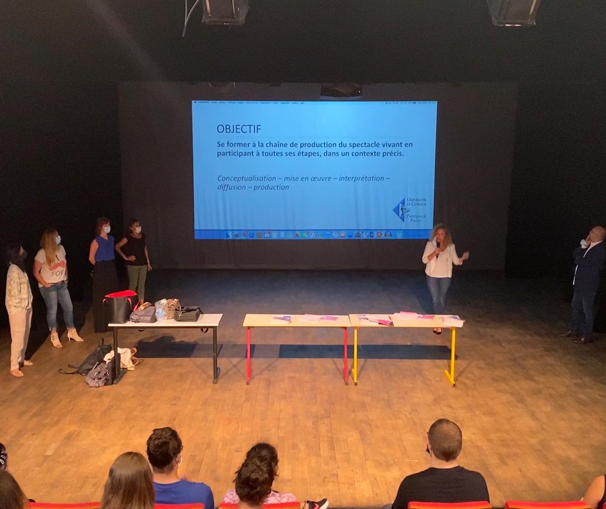 DaviaBenedetti's tweet photo. 💯C’est la rentrée en Arts du Spectacle à l’@UnivCorse #Fllashs
Cusì felici di pudè ritruvavvi! https://t.co/SkbPs3sj9U