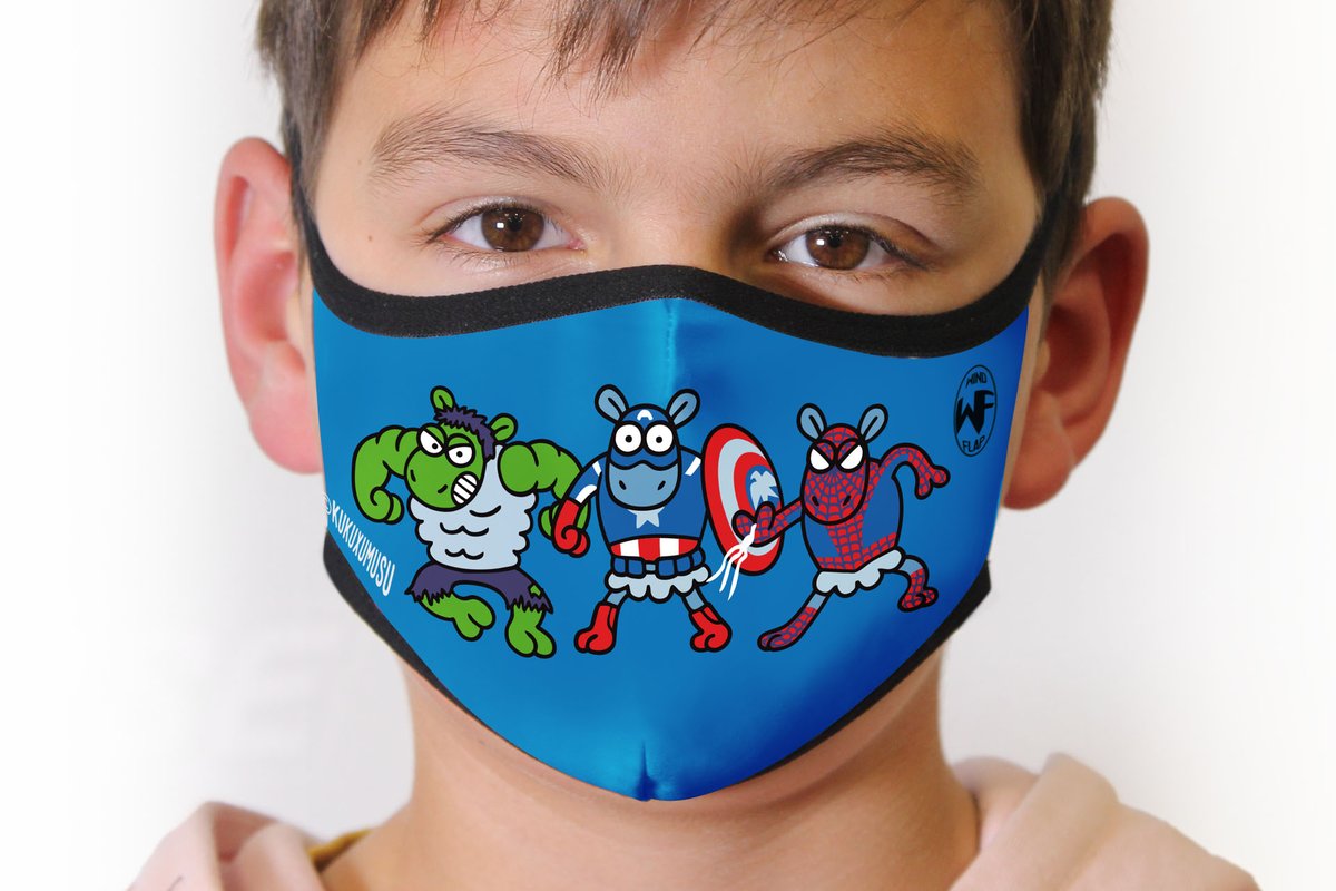 ciclo21's tweet photo. .@InverseTeams te protege con las mascarillas higiénicas y reutilizables #Windflap, ahora también con atractivos diseños de @kukuxumusu | https://t.co/Yoj51V8r9B https://t.co/ZfGmy1fwqx