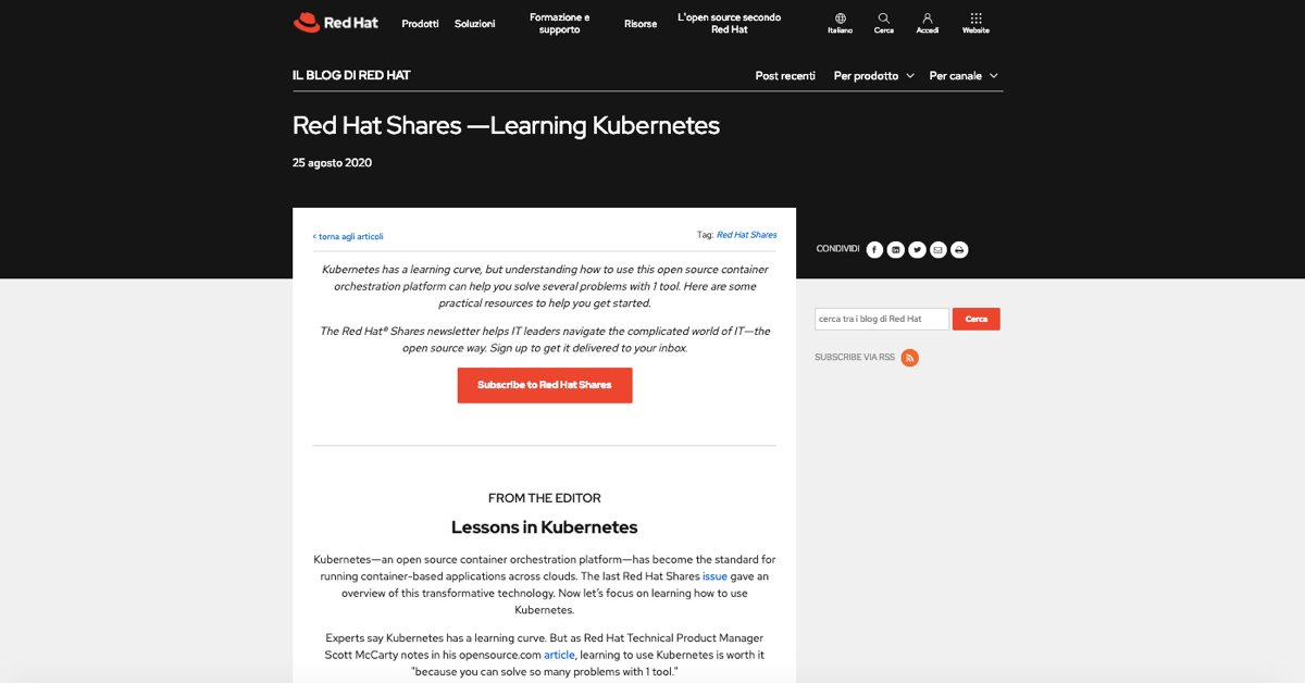 #Kubernetes è una delle piattaforme più usate e apprezzate per i container in #cloud. Scopri sul nostro sito la sezione dedicata con suggerimenti, best practice, articoli di approfondimento e molto altro: buff.ly/2DBCXcF