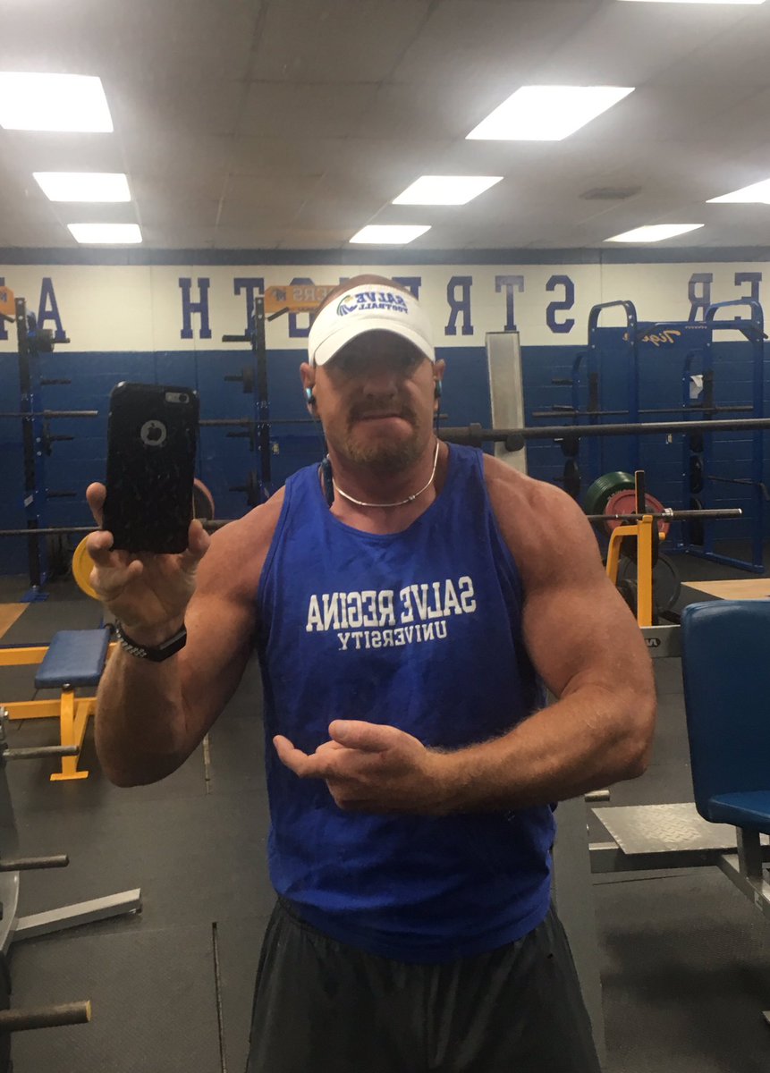 CoachFanelli's tweet photo. Representing south Florida @Salve_Football and @Zachludemann22 this morning. It’s GAME WEEK BABY! #beatFPC https://t.co/ZMYhZHYbQZ