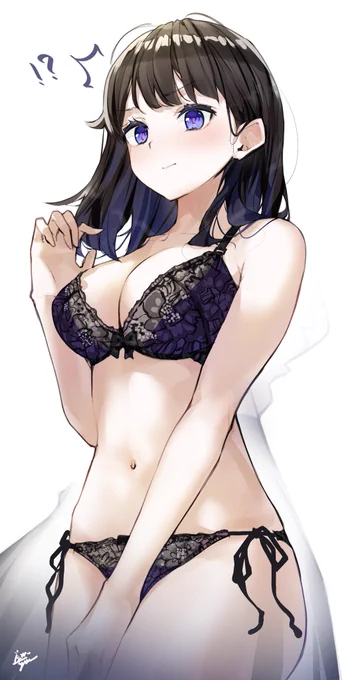 100いいね♡ごとに服が1%透ける黒髪JK。
①「制服100%透過」 
