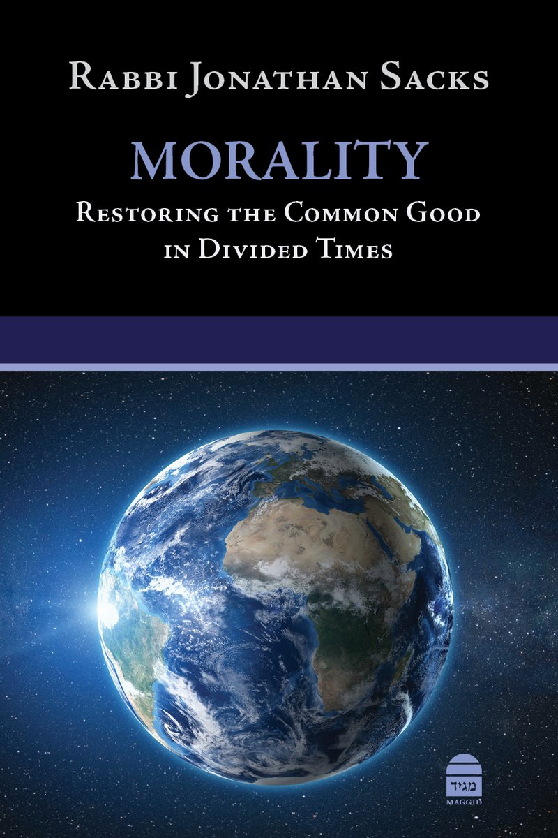 rabbisacks's tweet photo. Friends in #Israel… Good news… My new book 'Morality: Restoring the Common Good in Divided Times’ is now available in all good bookshops and online from @korenpublishers! Here is the link if you wish to order a copy -> https://t.co/iTirI028M0 #Morality #CommonGood #DividedTimes https://t.co/H1dpftQhlS