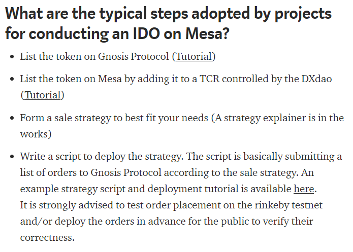 Mesa Decentralized Exchange tweet media