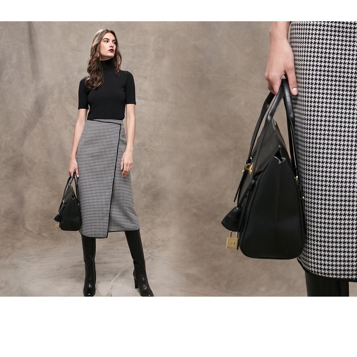ESCADA's tweet photo. From work to the weekend and evening events, this cross-functional wrap skirt easily earns it space in your Fall wardrobe. #PreFall2020 #escadaofficial https://t.co/iC4qaG2NB5