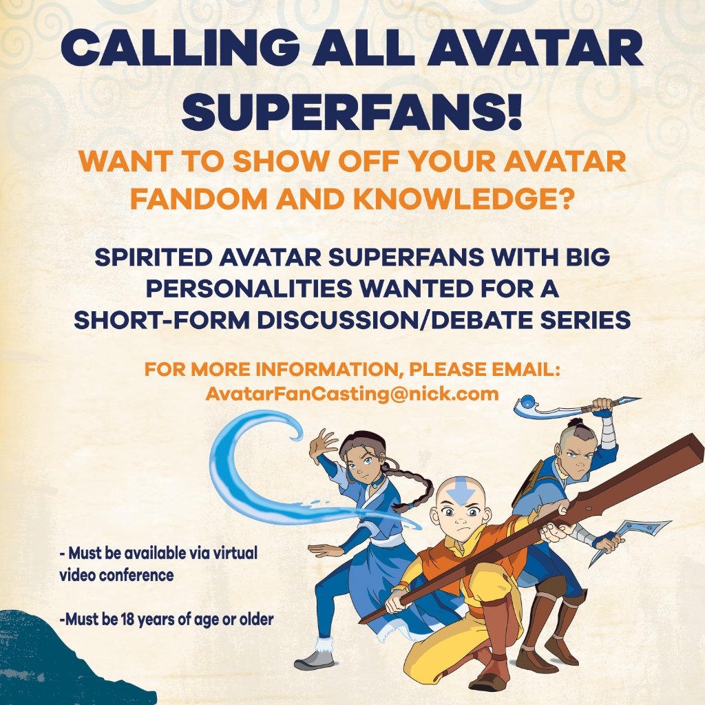 NickRewind's tweet photo. 🚨 yip yip! calling all Avatar fans 🚨 https://t.co/G4hzcyQHXZ