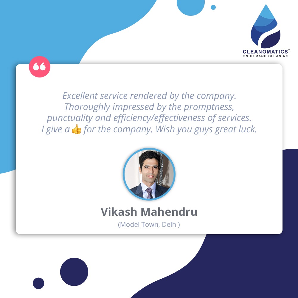 Cleanomatics1's tweet photo. We believe that our customers' reviews are the best testament to our services. Thank you Mr. Vikash Mahendru for the kind words! βΊοΈ
Book our services today & get 1 garment dry-cleaned for free!*
π: 8240267517
#Cleanomatics #CleaningServices #Laundry #DryCleaning #HappyCustomers https://t.co/6qIEglzrN1