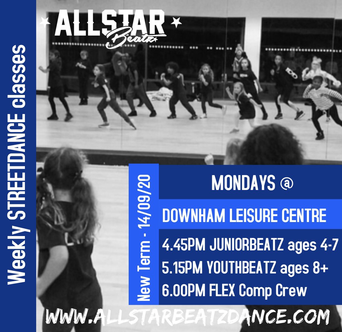 Allstar_Beatz's tweet photo. 🚨BROMLEY ACADEMY- 1 WEEK TODAY! So exited to welcome back our Bromley teams to @DownhamHLC and to see everyone again 🤩 We will be following government advice &amp; therefore class sizes will be limited, please DM us to book your space... new members are also welcome! 🌟 #bromley https://t.co/pEJ9E6Fbdv