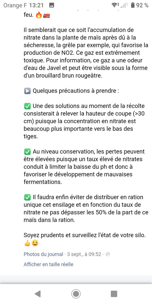 Attention⚠️ à vos silos de maïs 🌽🌽