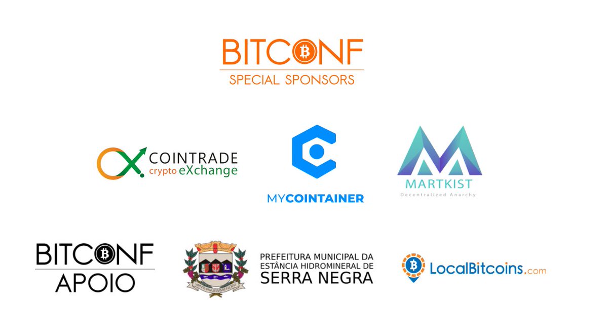 We are 3 days away from Bitconf Brazil the biggest bitcoin event in Latin America, Thanks to our #Martkist brazil community! $Martk to a new level. visit bitconf.com.br/2020/
#Binance #Bitcoin #Cryptohuge #Cryptonews $btc $eth $coti $doge $Sushi $defi $algo $dot $cro $ocean