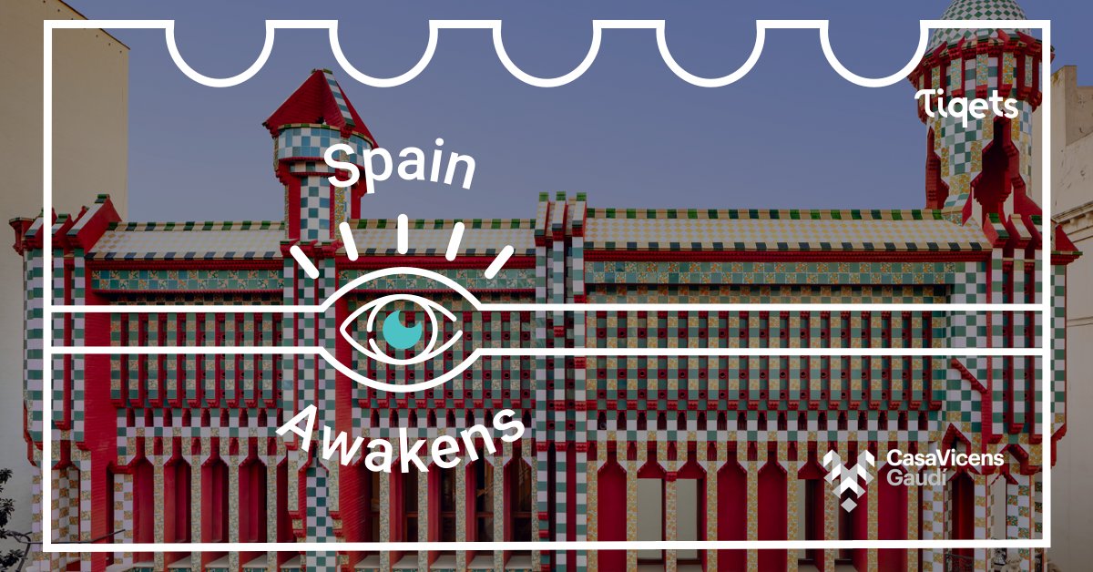 casa_vicens's tweet photo. ⏰ Només queda un dia! Demà a la 13:00h en directe des de la primera casa de Gaudí #Barcelona
#TiqetsAwakeningWeeks #SpainAwakens @Tiqets
➡ Et pots inscriure ara: https://t.co/OJkRayg8cJ https://t.co/NeVCbKZZYy