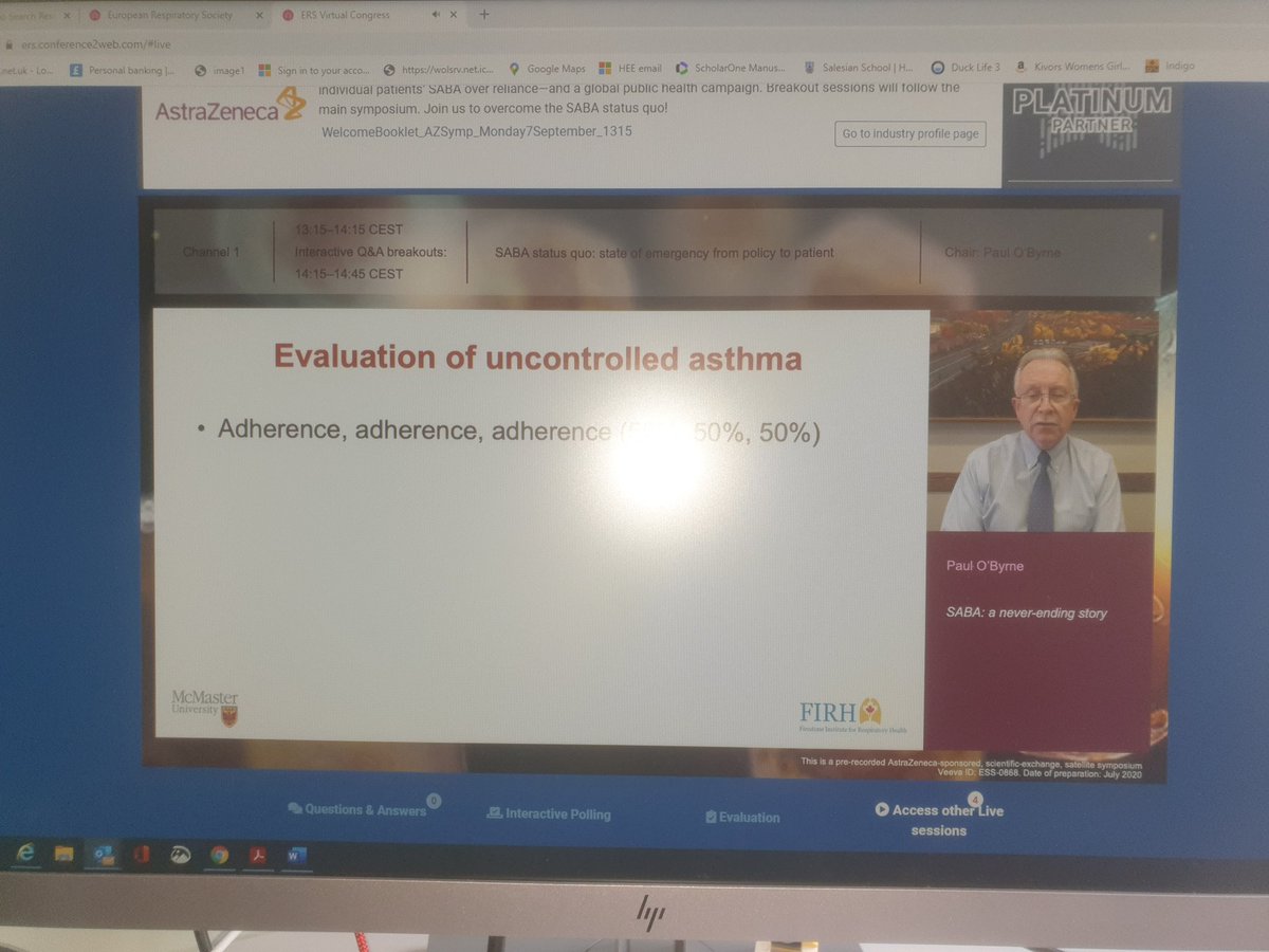 lungsatwork's tweet photo. Love this slide - 50% of patients with asthma take 50% of their treatment, 50% of the time. https://t.co/73Y0iWsU1u