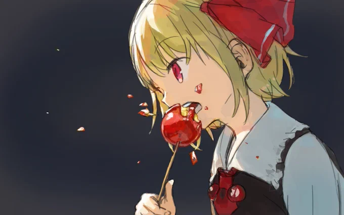 たまたま今日ルーミア描いてた 