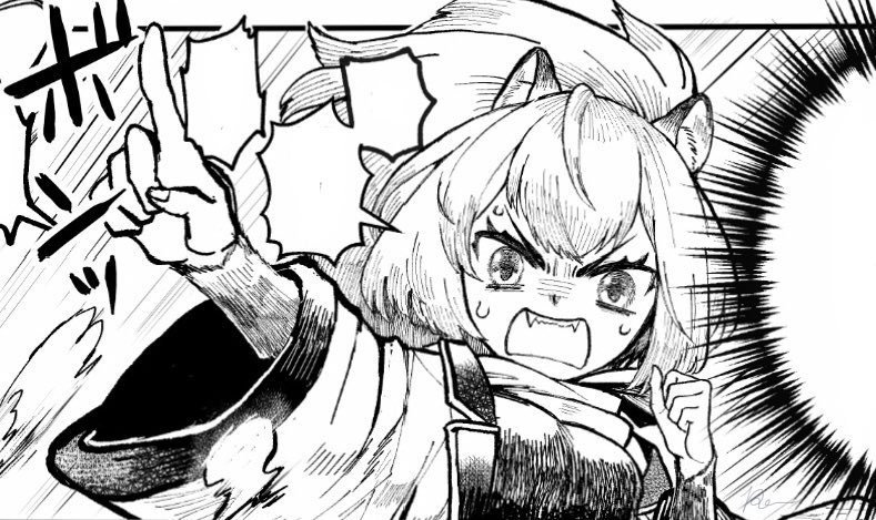 楽吉いろいろ。線画あと1ページ!#創作 
