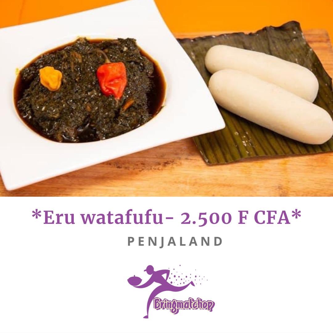Bringmatchop_CM's tweet photo. Hey les Tchopeurs c’est l’heure de la pause! 
Et si on restait tranquillement assis au bureau, à la maison et on commande un bon plat de eru de l’un des meilleurs restaurants en matière de nourriture du terroir.

#BringmatchopBreak
#DeliveryFood https://t.co/xMYGdvk0ar