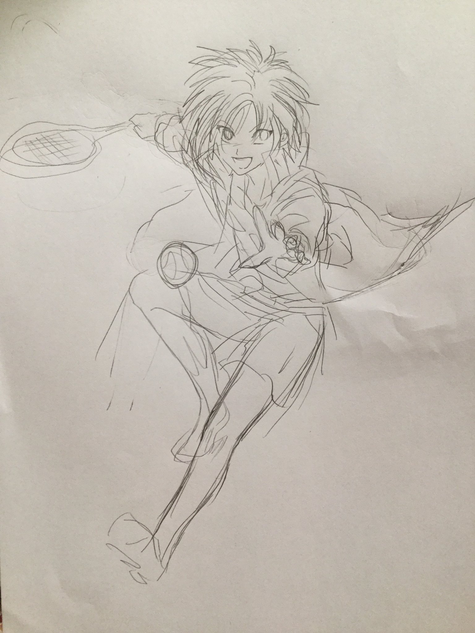 なっつるん村長 しばらくイラストお休み على تويتر うわぁ いやっとできたー金ちゃんの壁紙ー 我ながらめっちゃいい出来だ と思いたい テニスの王子様ってアニメいつ再開するのか 先が気になる テニスの王子様 テニプリ 遠山金太郎 イラスト