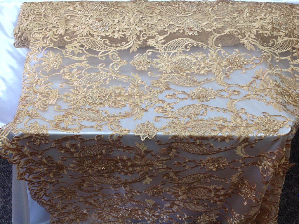 Check out this product 😍 Gold 3D Flower Fabric Bridal Wedding Dress Embroidery Mesh Lace with Sequins... 😍 
by Supreme Acoustics starting at $39.99. 
Show now 👉👉 shortlink.store/dwRiBU8L5