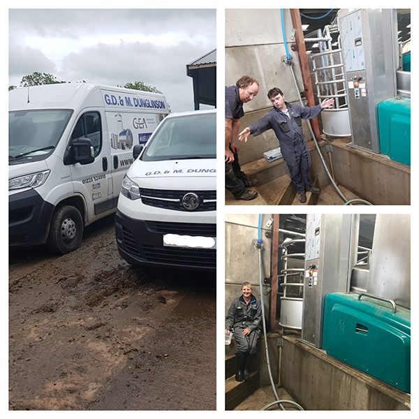 GEA_farming's tweet image. Our hygiene &amp;amp; tech team were on farm in Cumbria at GEA Dealer Dunglinsons #DairyRobot Install. Together Mel &amp;amp; Stephen, along with the dealers engineers spend the day tailoring the system to the farms’ new needs.   

Learn more about our hygiene options: go.gea/FL