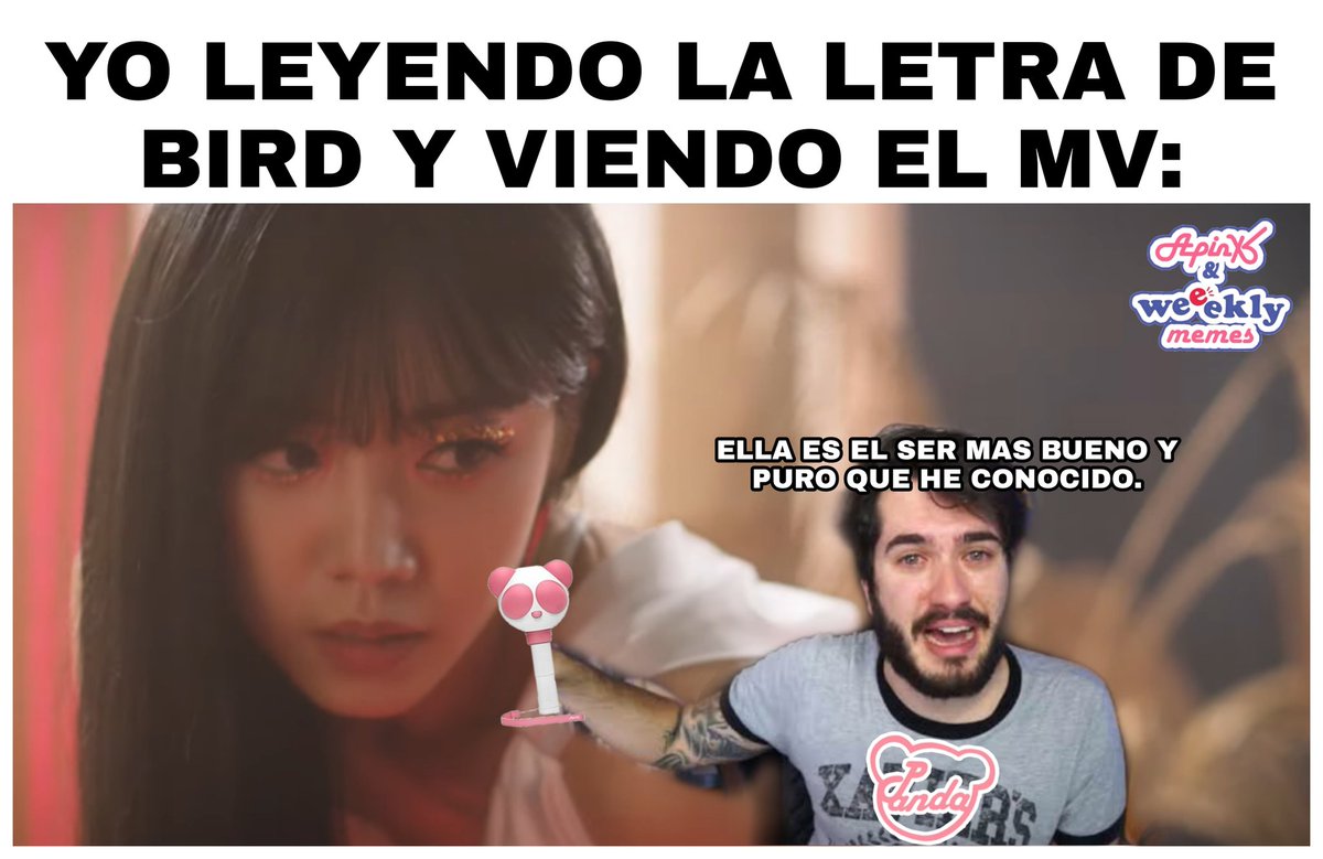 ApinkWeeeklyMem's tweet photo. No me toquen ando chido.

Wismichu mano de Lightstick xd

MV: https://t.co/Iq5L36NWqY

#FLY_WITH_NAMJOO_SOLO
#새처럼_날아오를_남주의_솔로데뷔
#ProdBySoyeon

-El Pangata https://t.co/38sYsN2OWD