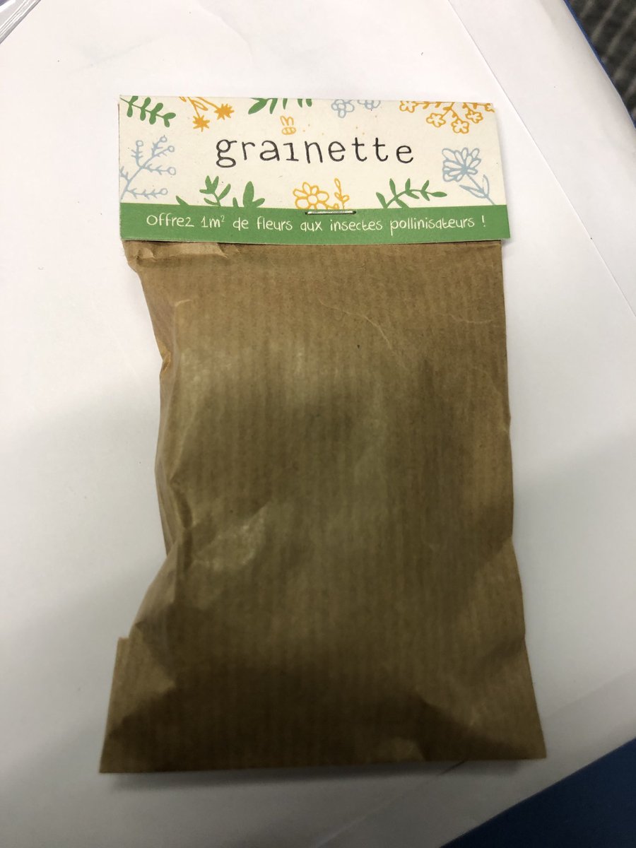 La grande découverte de la journée c’est <a href="/GrainetteFrance/">Grainette</a>, des goodies « bombe à graines » qui refleurissent balcons jardins et villes et nourrissent les abeilles !

Et en plus, les enfants vont ADORER !!!

#GoodiesResponsables #RSE #ProDurable #Environnement