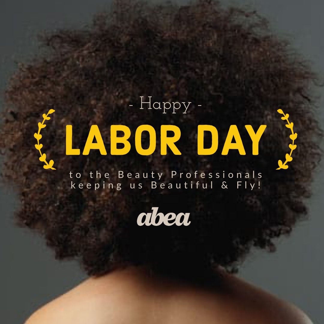 Happy #LaborDay to the Beauty Professionals keeping us Beautiful and Fly!

#abea #abeabeauty #andbeautiful #laborday2020 #barberstudent #barberstylist #barbershops #barbersince #barbersworld #beautystudio #beauticians #beautician #beauticianlife #nailtechs #nailstech