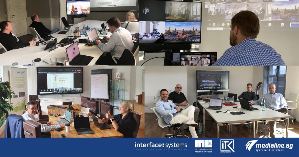 Tag 1 unseres Gesamtvertriebsmeetings als Hybride Veranstaltung - alle Standorte mit kleinen Teams Vor-Ort in den regionalen Offices aber dennoch ein Team #thenewnormal - nur die Bargespräche heute Abend werden fehlen. @MedialineAG <a href="/ML11IT/">ML11</a> <a href="/I_T_K_COM/">ITK Communications</a>