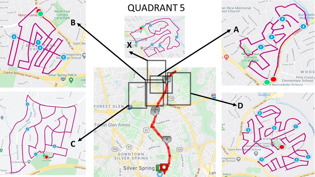 reemberto's tweet photo. Finished one more #SilverSpring walking 'quadrant' - the #FourCorner neighborhoods (four routes and an extra one for good measures.) Three more quadrants to go! https://t.co/OvXBfHlxdR https://t.co/gfme5NA2of