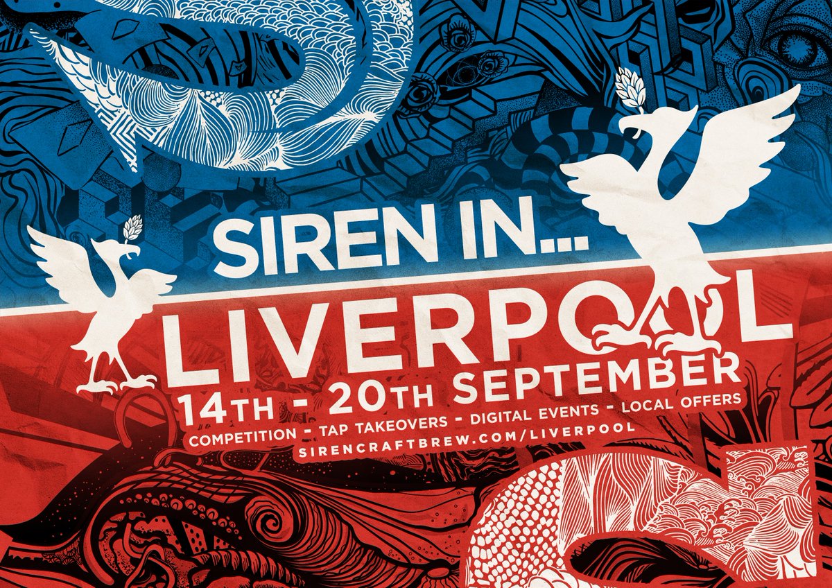 Introducing: SIREN IN LIVERPOOL! 

The first of a series of features highlighting great UK beer cities. Throughout the week we'll have free shipping to Liverpool postcodes, Tap Takeovers, Instagram chats and more! 

For more info: sirencraftbrew.com/liverpool

#SirenInLiverpool