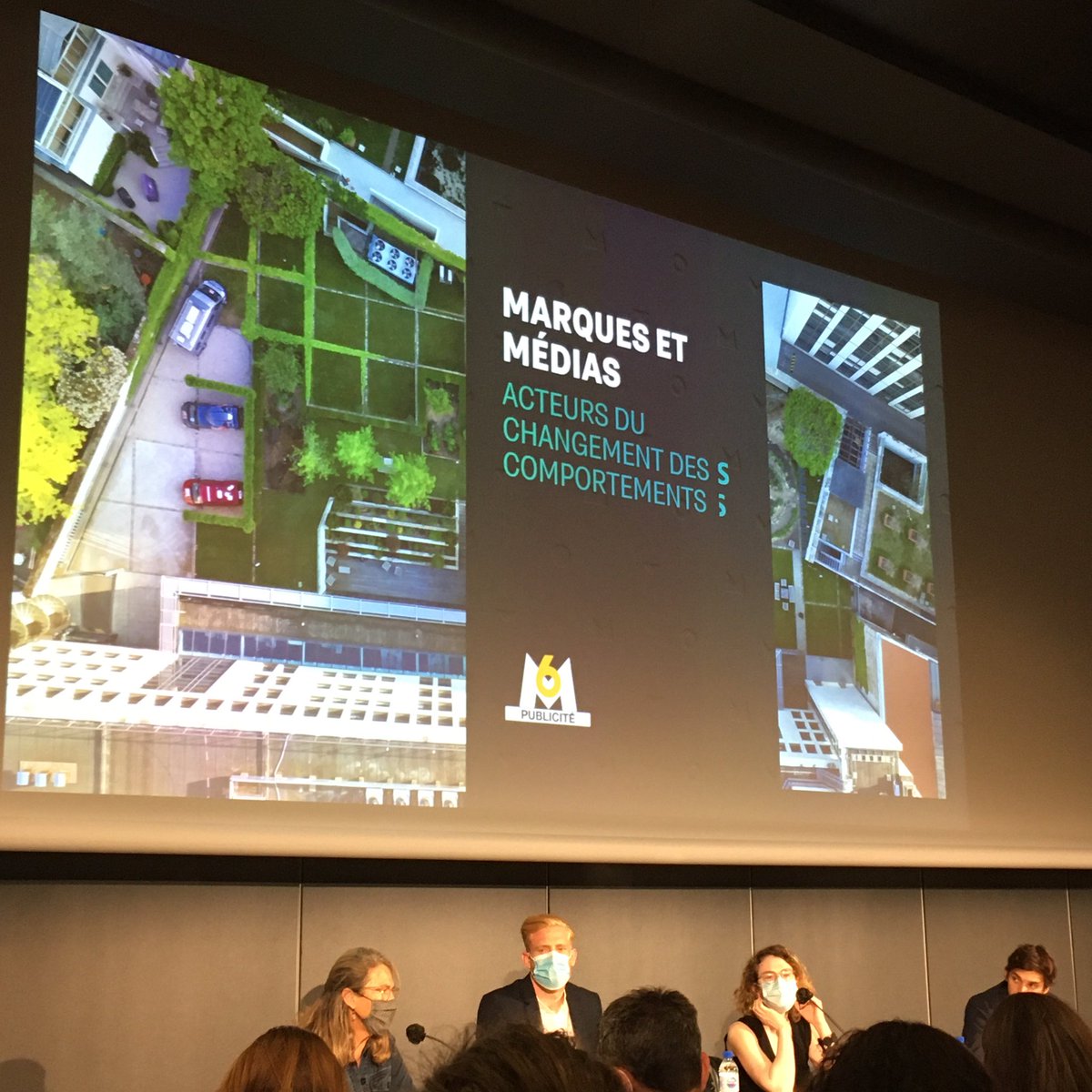 NathPannetier's tweet photo. Superbe presque finish pour cette première journée de #Produrable2020, vecteur d’inspiration. On parle #marques et #medias acteurs du #changement de comportement avec @ENGIEgroup @Loreal M6 Production @JeremyValet #SustainableMarketing #AdvertisingForGood https://t.co/R7uYf1ikLb