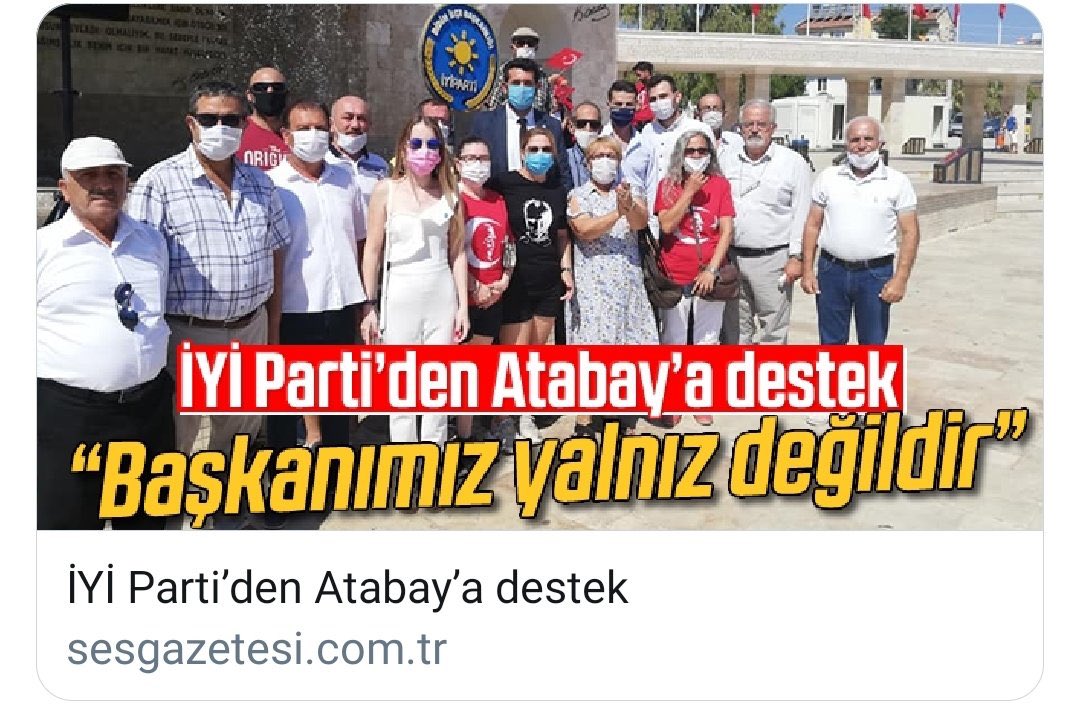 SevdammAntalya's tweet photo. İYİ Parti’liler, Tecavüzcü Didim Belediye Başkanımızın arkasındayız demişler.
Arkasında durmak kolay, sıkıyorsa önüne geçin, samimiyetinizi görelim... 

#AhmetAtabayTutuklansın https://t.co/qPGzRNvaBM