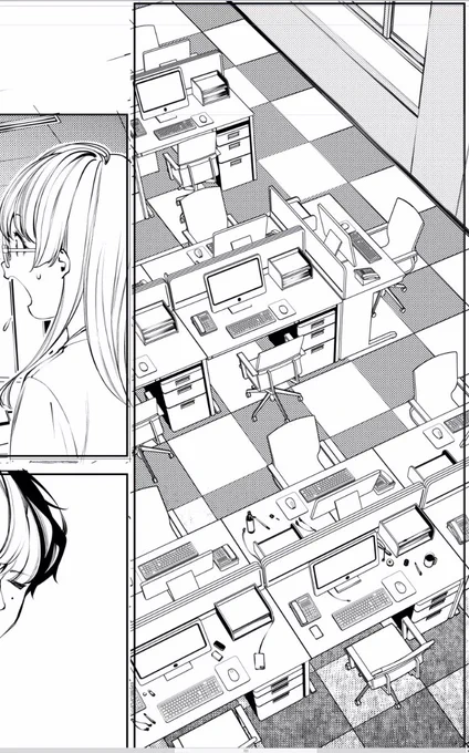 今日のお絵描きを終え、アニメとか観てます。
背景作業に入ると一気に原稿が進む感じがして気持ちがいいです。 