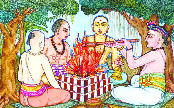 Every human should perform 5 yagnyas during the journey of lifeDeva Yagna (worship of Devas)Pitru Yagna (worship of one's forefathers)Bhuta Yagna (worship of other beings)Manushya Yagna (worship of fellow humans)Bramha Yagna (worship of knowledge)