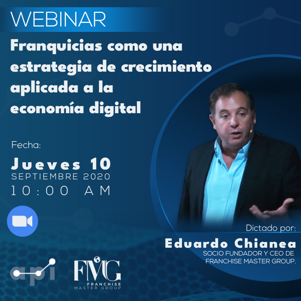 api_fed's tweet image. 👉🏻 Este Jueves 10/09 a las 10:00 am a nuestro Webinar de “Franquicias como estrategia de crecimiento” con Eduardo Chianea, fundador de Master Franchise Group. ⁣

us02web.zoom.us/webinar/regist…
