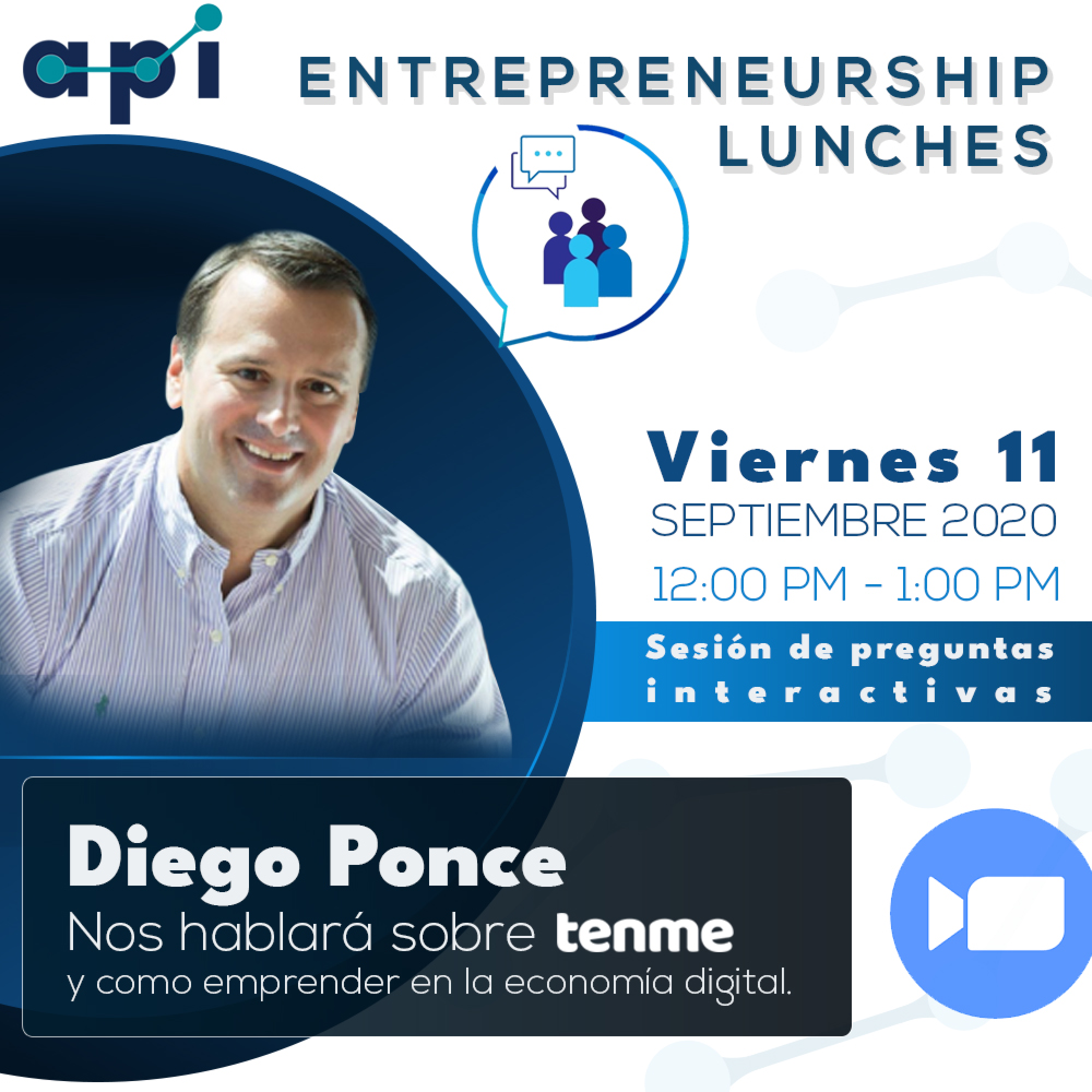api_fed's tweet image. 👉🏻 Y Viernes 11/09 de 12pm-1pm a nuestro almuerzo con Diego Ponce, conoceremos sobre la plataforma de @tenmepanama y su experiencia emprendiendo en la economía digital. ⁣ 

us02web.zoom.us/webinar/regist…