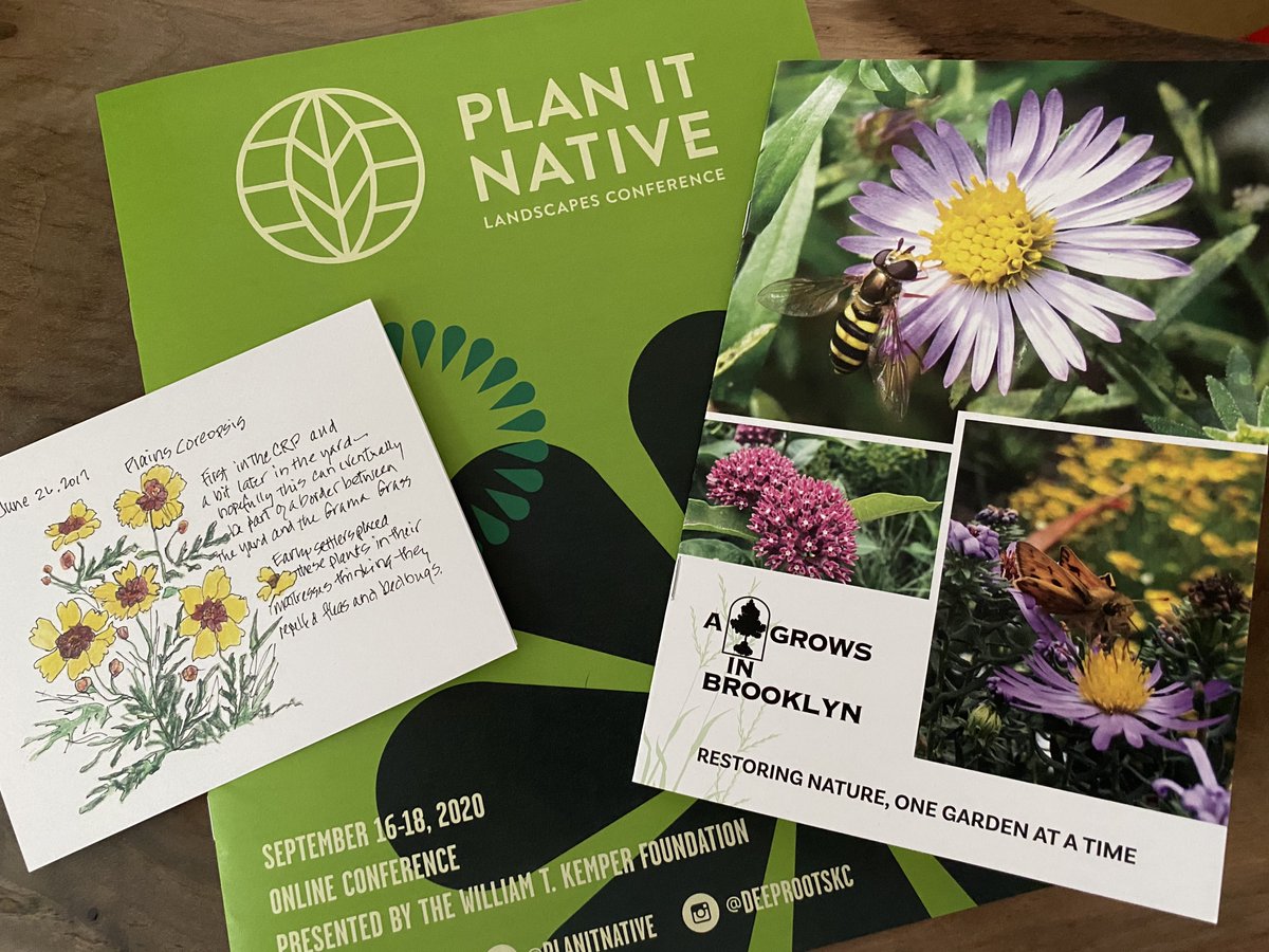 Our welcome packet for first 300 attendees includes:
🌱Conference program 
🌱Bullet journal from sponsor A Tree Grows in Brooklyn
🌱A notecard with art by KC artist Nancy Waugh 
All printed on 100% recycled paper with 100% renewable energy at <a href="/PrintForestUS/">PrintForest</a>. #sustainableprinting