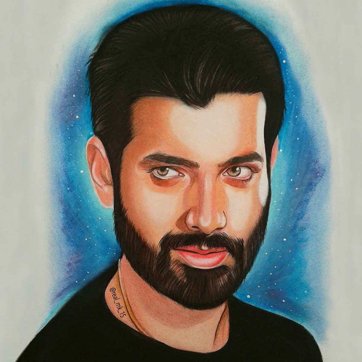 My #painting of #SharadMalhotra 
#Naagin5 #Veer