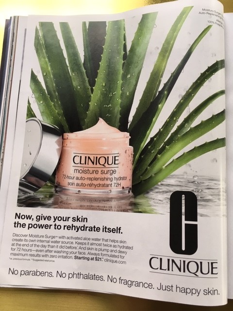 This is a really boring skincare ad, but well done  @clinique on not saying anything about 'youth' or 'younger looking skin'  @condenast  @voguemagazine  #VogueHope  #SeptemberIssue  #LiveOlder  #SayYourAge